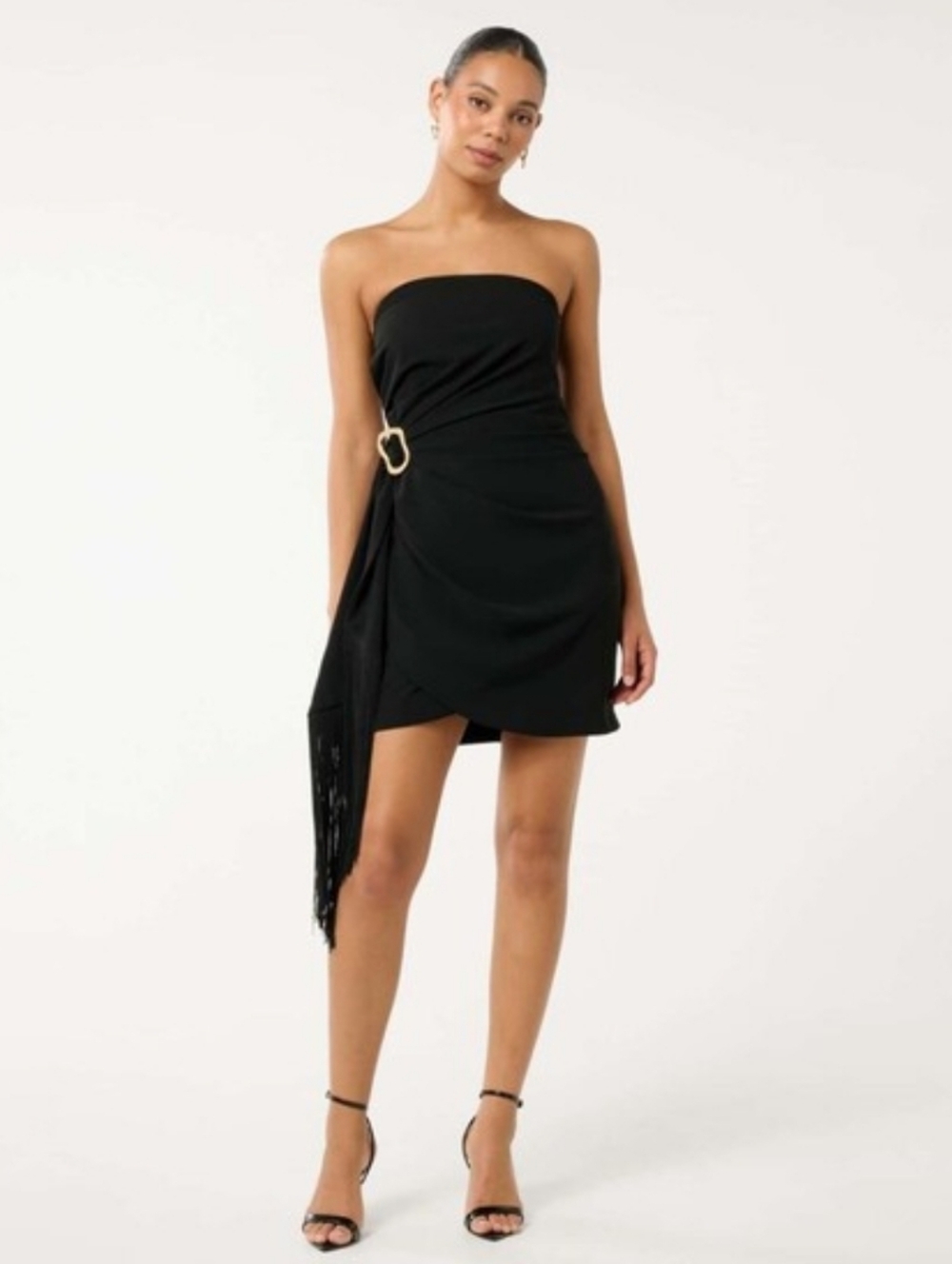 Adriana Strapless Sash Mini Dress